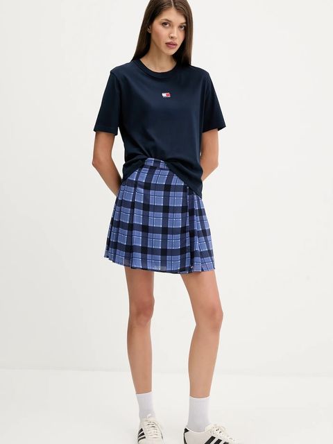 Tommy Jeans t-shirt bawełniany damski kolor granatowy DW0DW22202