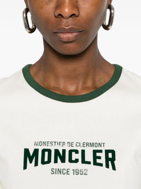 Moncler logo-print T-shirt - Neutrals