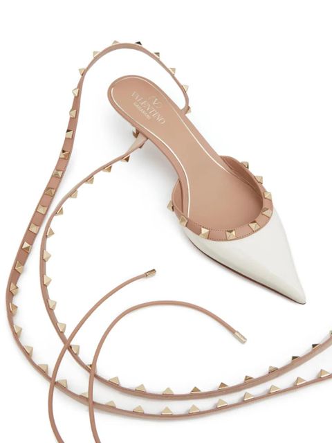 Valentino Garavani 50mm Rockstud pumps - White