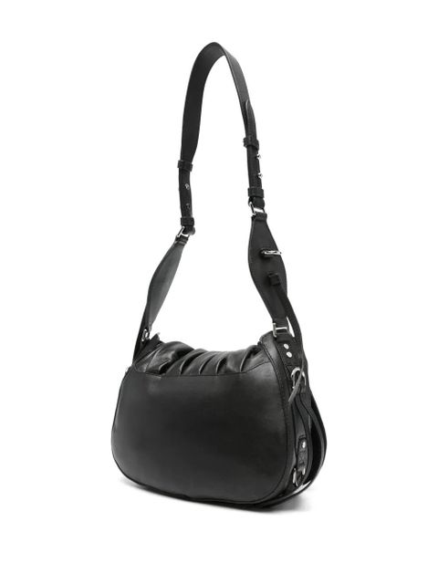 ISABEL MARANT pleated-detail drawstring shoulder bag - Black