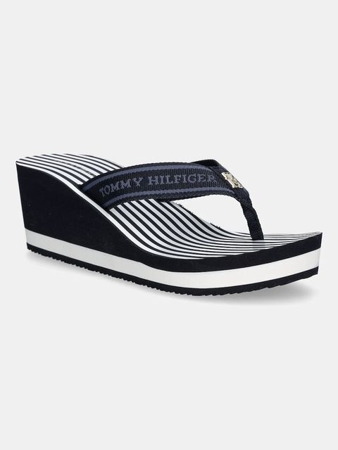 Tommy Hilfiger japonki TH STRIPES WEDGE BEACH SANDAL - zdjęcie produktu nr 1