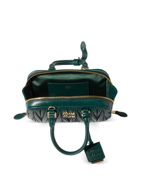 Miu Miu Arcadie matelassé nappa leather mini-bag - Green