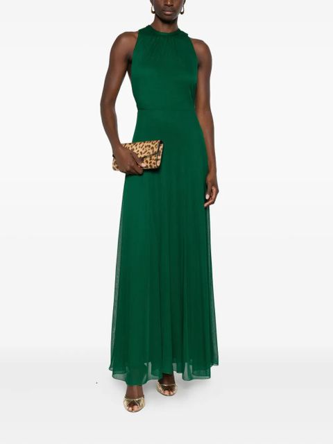 Max Mara Carnet gathered-detail maxi dress - Green