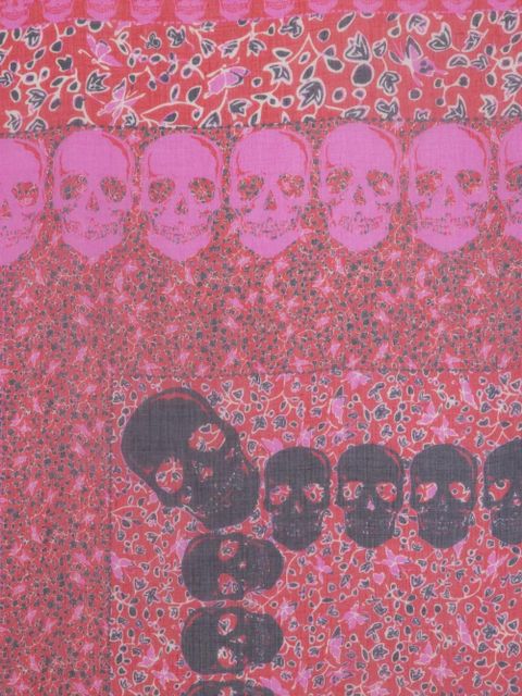 Zadig&Voltaire Kerry Garden skull scarf - Red - zdjęcie produktu nr 2