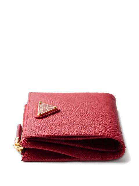 Prada small saffiano leather wallet - Red