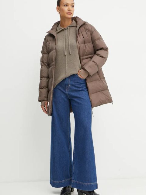 Max Mara Leisure kurtka damska kolor brązowy zimowa 2426486068600