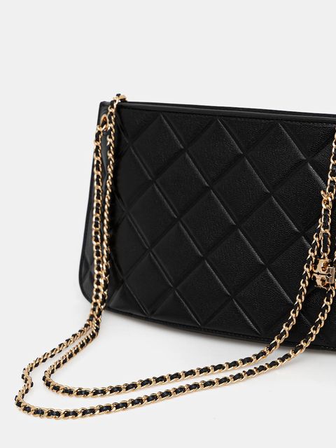 Tory Burch torebka skórzana Fleming kolor czarny 176623-001