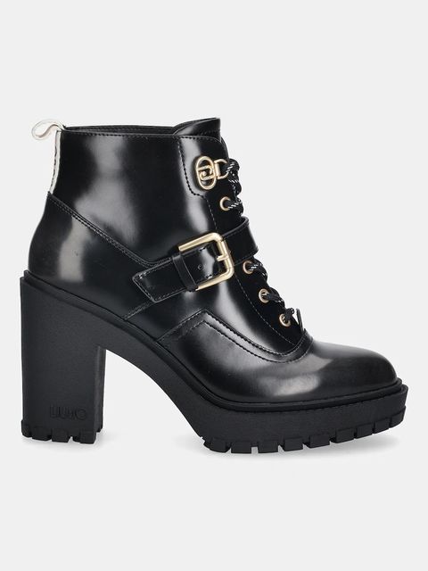 Liu Jo botki RUBY 03 damskie kolor czarny na słupku SF5071PX11222222 - zdjęcie produktu nr 2