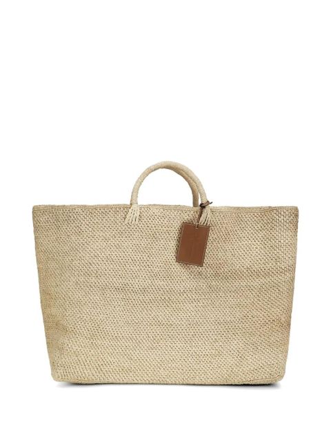 Manebi maxi Saona woven tote bag - Neutrals - zdjęcie produktu nr 1