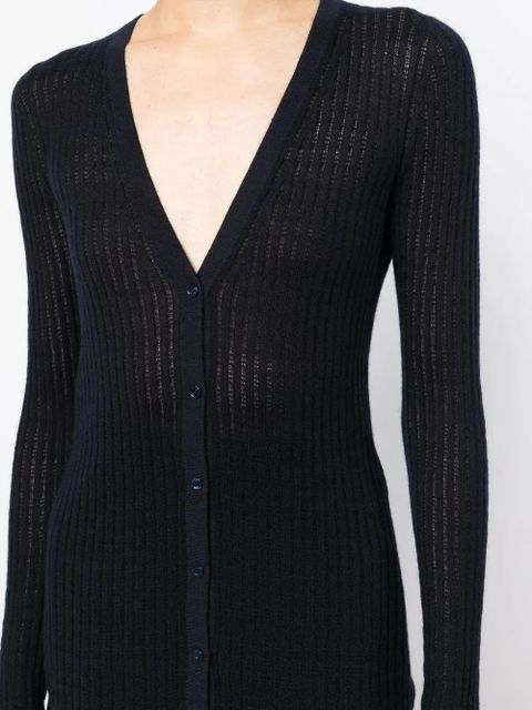 Gabriela Hearst ribbed-knit cardigan - Blue - zdjęcie produktu nr 2