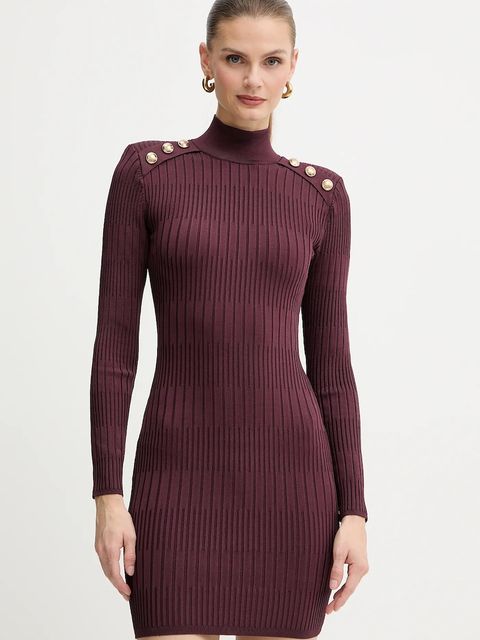 Marciano by Guess sukienka JANET kolor bordowy mini dopasowana 5BGK52 5881Z - zdjęcie produktu nr 1