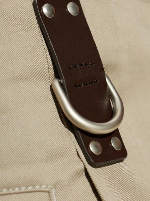 Moschino buckle-cuff trousers - Neutrals