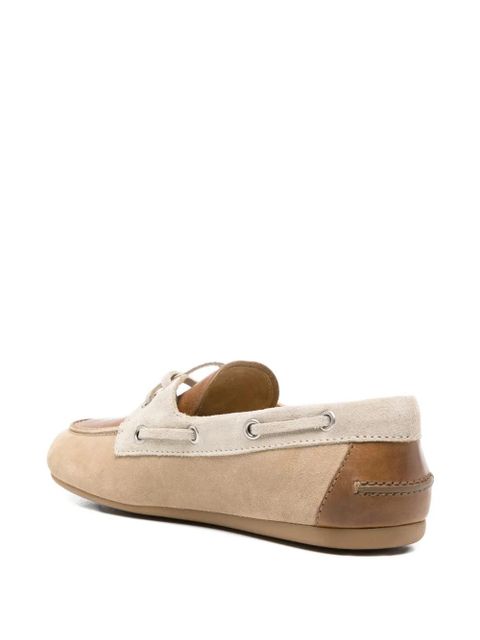 Miu Miu suede boat shoes - Neutrals
