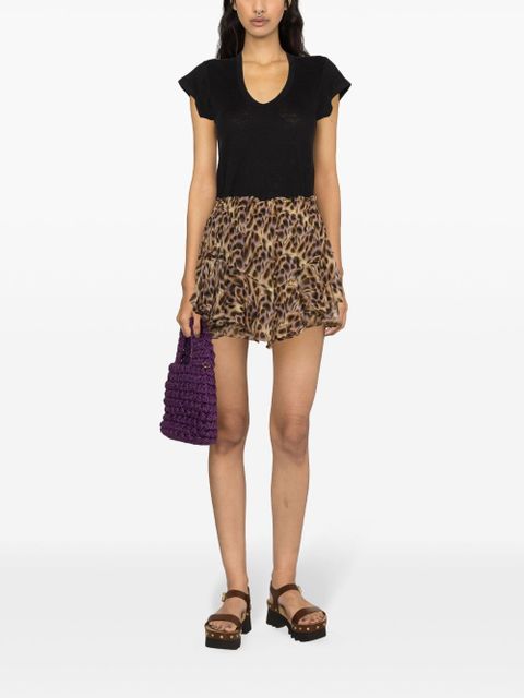 MARANT ÉTOILE Zankou linen T-shirt - Black - zdjęcie produktu nr 2