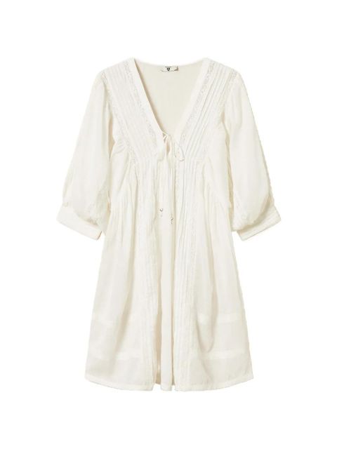 TWINSET laced v-neck dress - White - zdjęcie produktu nr 1