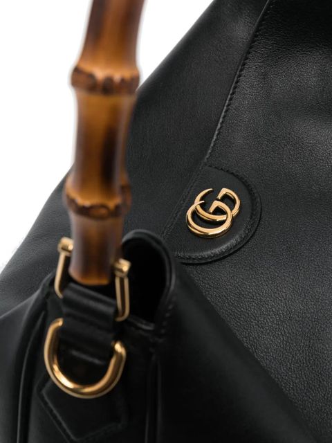 Gucci medium Diana leather tote bag - Black