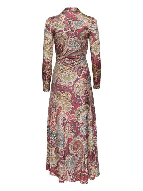 ETRO paisley wrap dress - Neutrals