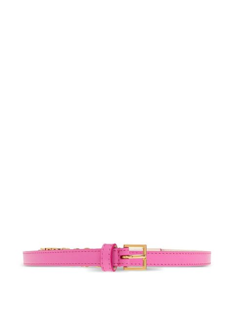 Versace logo-lettering belt - Pink