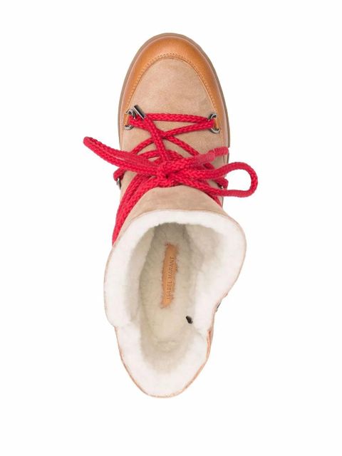 ISABEL MARANT Nowles lace-up ankle boots - Brown