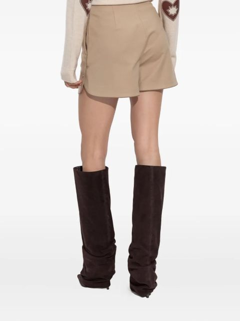 Max Mara Orbita side-seam detail shorts - Neutrals