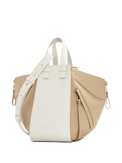 LOEWE Hammock two-tone zip tote bag - Neutrals