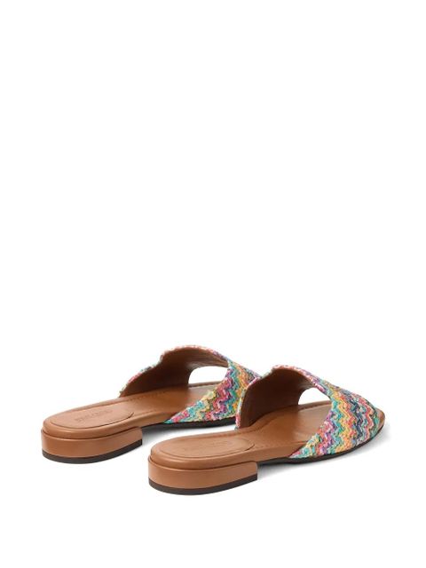 Jimmy Choo Dina woven flat sandals - Multicolour