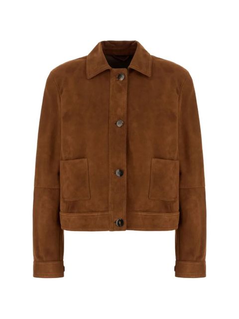 Max Mara buttoned leather jacket - Brown - zdjęcie produktu nr 1