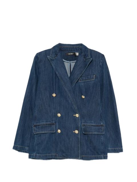 Lauren Ralph Lauren double-breasted denim jacket - Blue - zdjęcie produktu nr 1