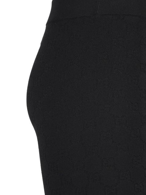 Gucci gg motif ribbed leggings - Black - zdjęcie produktu nr 2