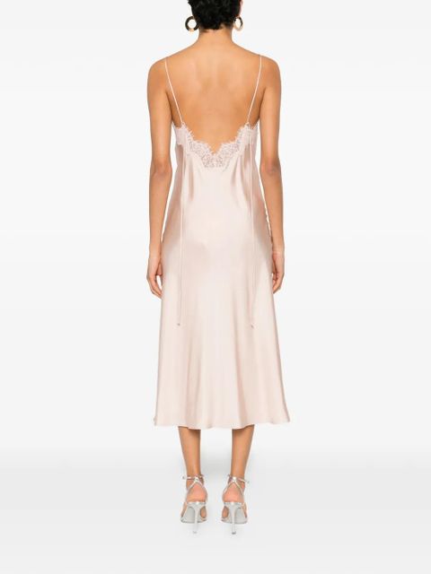 Róhe lace-detail midi dress - Pink