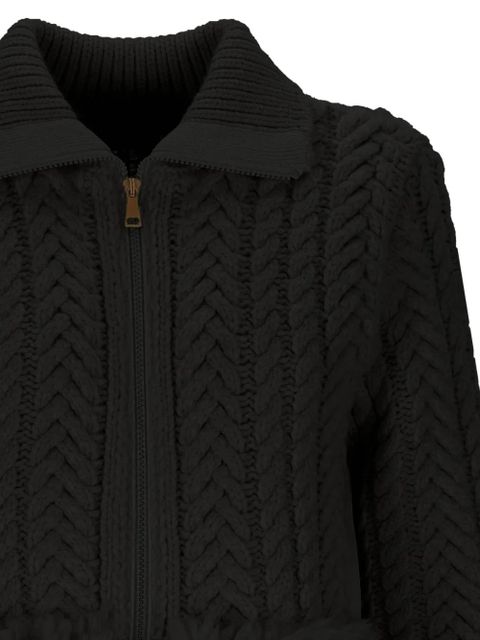 Moncler cable-knit cardigan - Black