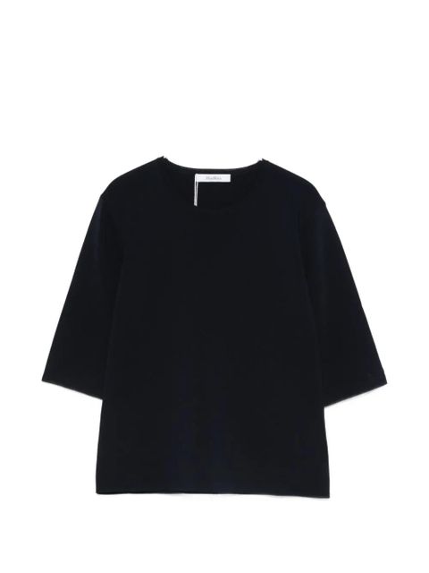 Max Mara Mxpfaida round-neck short-sleeve top - Blue - zdjęcie produktu nr 1