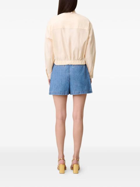 Claudie Pierlot bow-detail button shirt - Neutrals