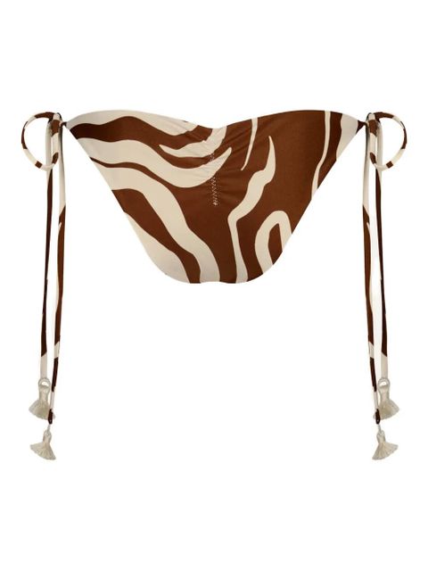 Johanna Ortiz Sagrado printed tassel bikini bottoms - Neutrals - zdjęcie produktu nr 2