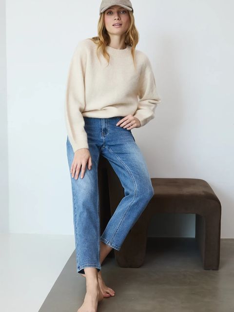 Medicine jeansy damskie kolor niebieski - zdjęcie produktu nr 1