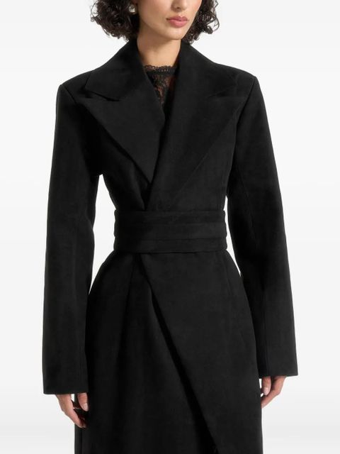 Manière De Voir Esma asymmetric single-breasted coat - Black