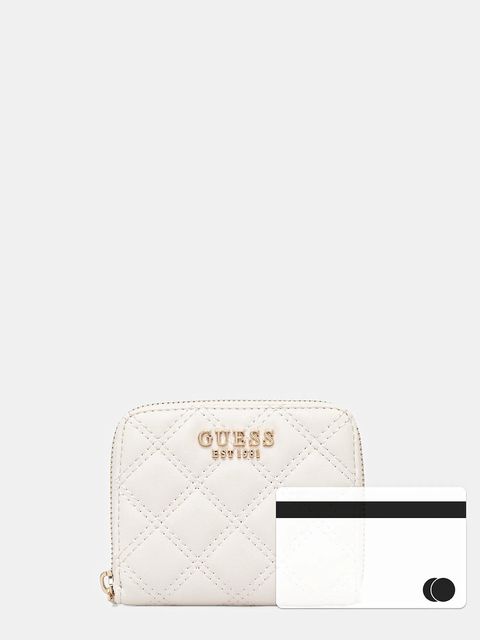 Guess portfel GIULLY damski kolor beżowy SWQG96 73137 - zdjęcie produktu nr 2