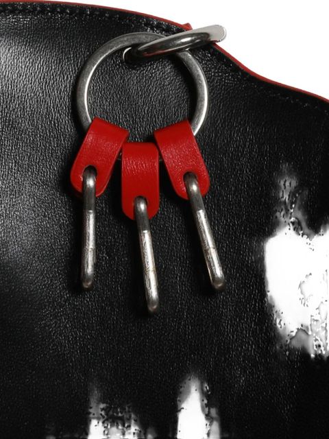 Jil Sander cylindrical keyring wallet - Red