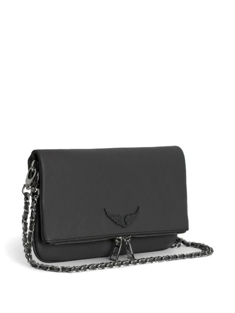 Zadig&Voltaire Rock leather clutch bag - Grey