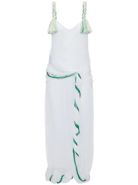 JW Anderson tassel-strap twisted dress - White - zdjęcie produktu nr 1