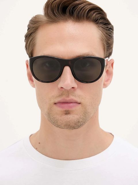 Saint Laurent okulary przeciwsłoneczne MAXIME kolor brązowy SL 798