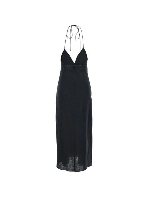 TWINSET embroidered eyelet midi dress - Black - zdjęcie produktu nr 2