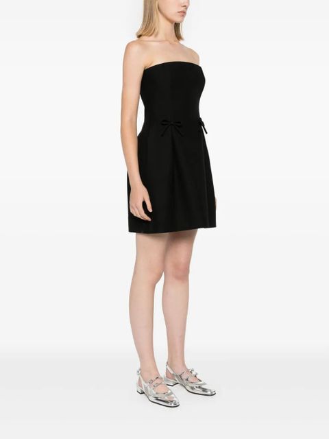 Valentino Garavani bow-detailing strapless minidress - Black