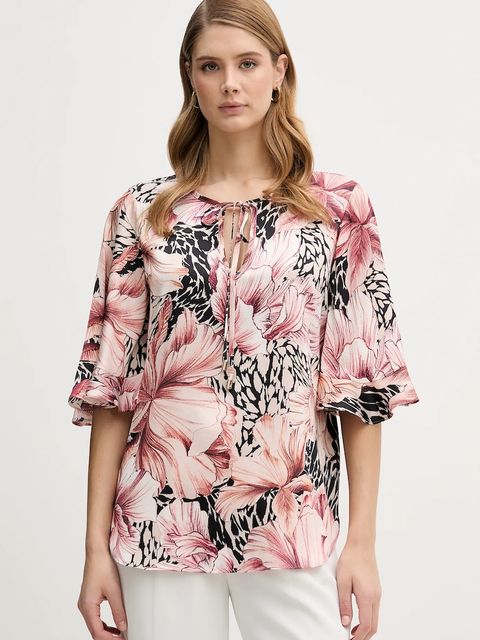 Joseph Ribkoff bluzka damska kolor czarny wzorzysta 261068 - zdjęcie produktu nr 1