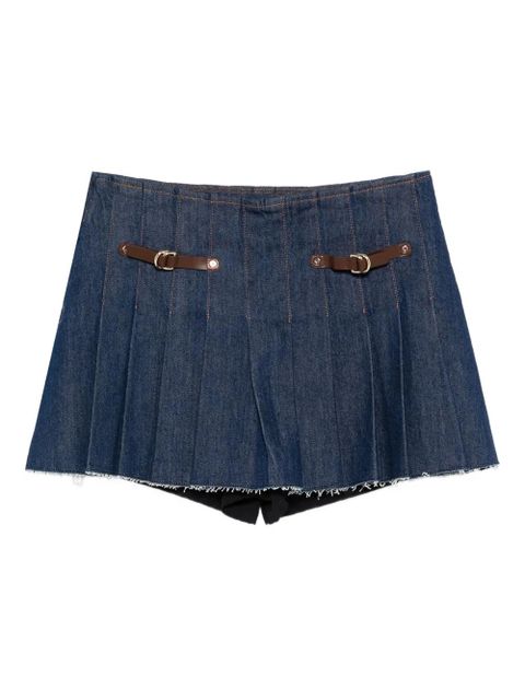 Maje pleated buckle-fastening mini skirt - Blue - zdjęcie produktu nr 1