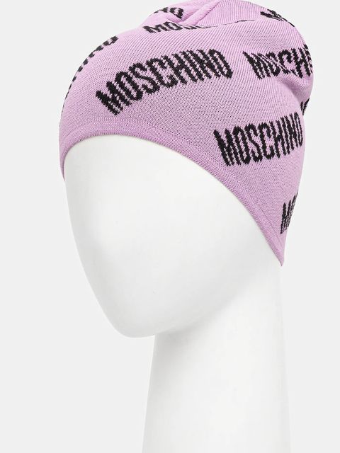 Moschino czapka z wełną kolor fioletowy M5859 60112 - zdjęcie produktu nr 2