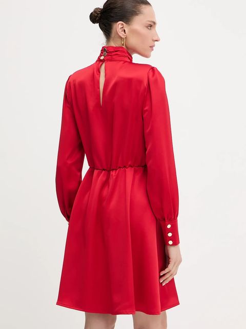 Fracomina sukienka kolor czerwony mini rozkloszowana FR25WD1018W41101