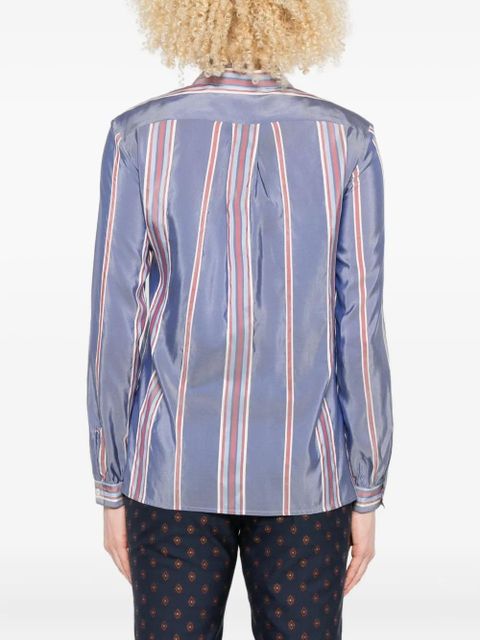 ETRO striped silk shirt - Purple