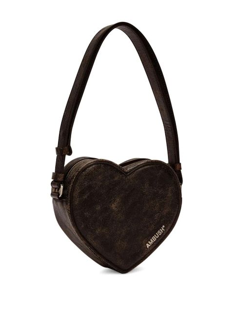 AMBUSH Heart leather shoulder bag - Black