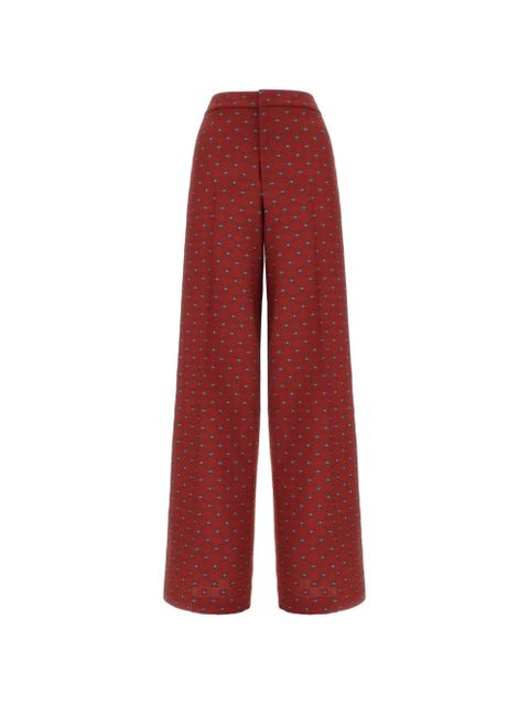 ETRO button detail pleated trousers - Red - zdjęcie produktu nr 1
